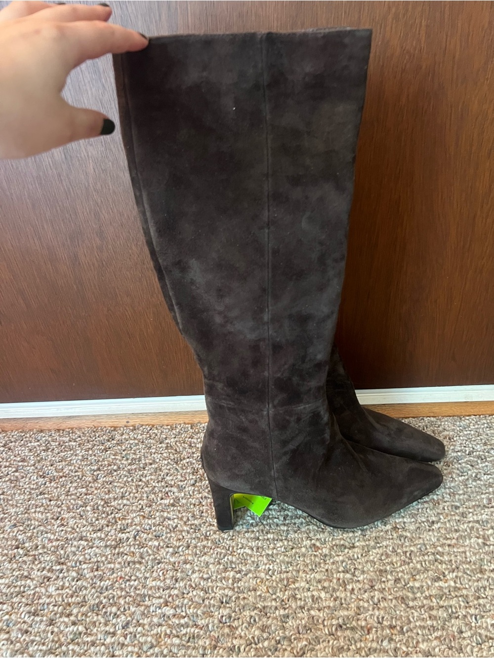 Sam Edelman Dark Brown Tall Suede Knee-High Boot NWT - Picture 3 of 7